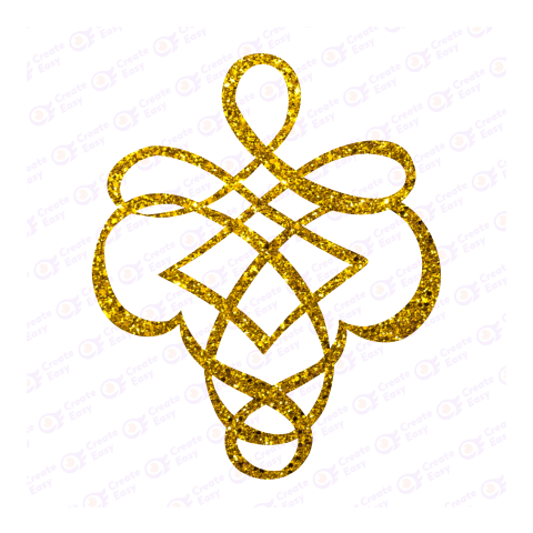 Golden Glittering Flat icon free png image