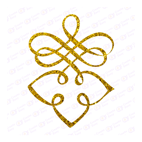 Golden Ornament Flat icon free png image