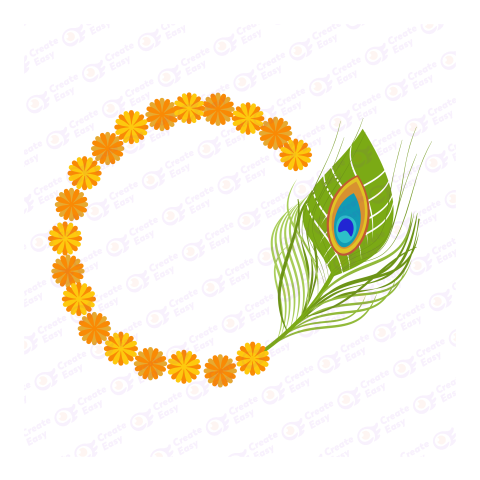 Peacock Feather Flat icon free png image