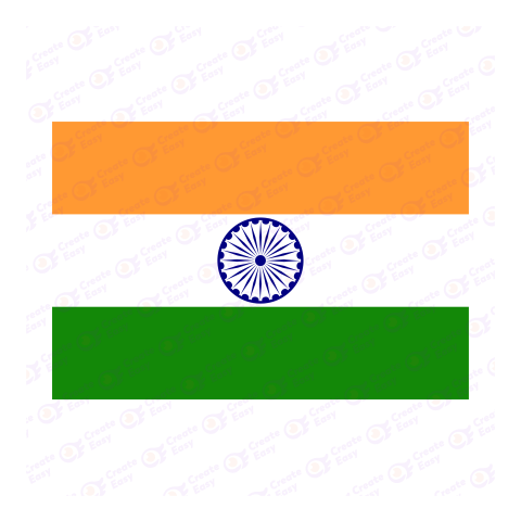 Flag of India Flat icon free png image