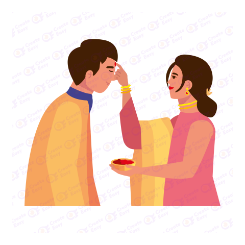 Bhai Dooj Flat icon free png image