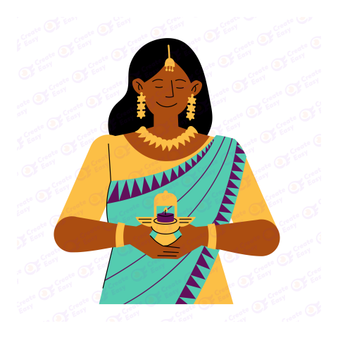 Indian Bride Flat icon free png image