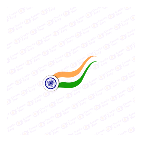 Flag of India Flat icon free png image